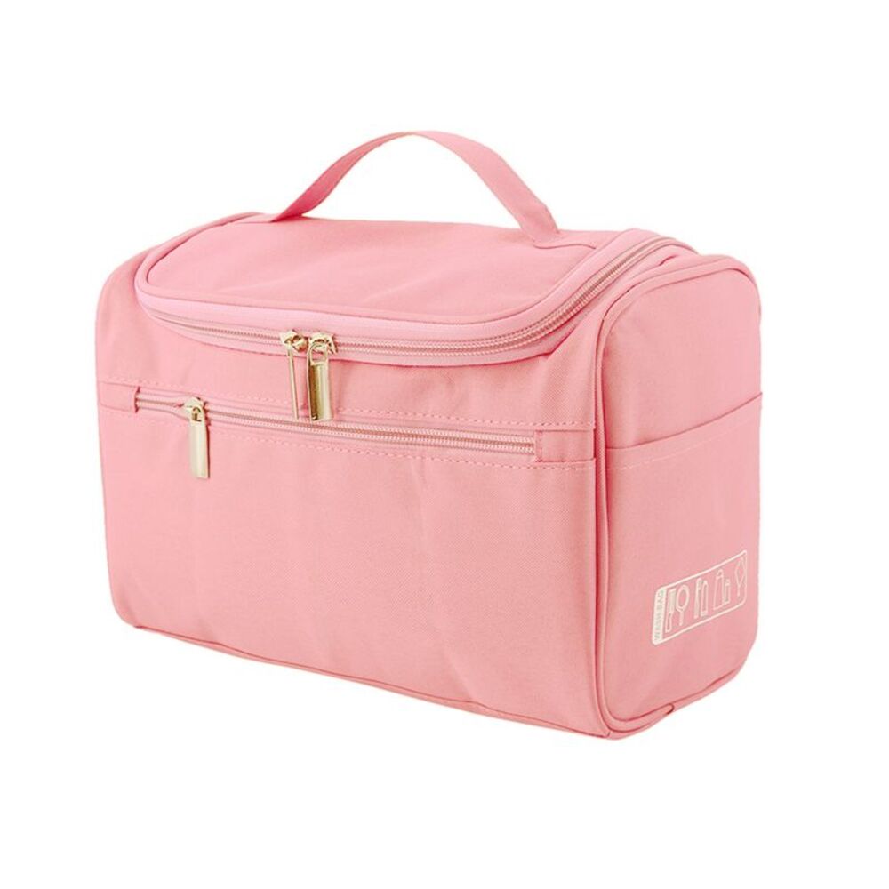 Toiletry Bag Portable Travel Kit Makeup Storage Organizer Cosmetic Bag Pink